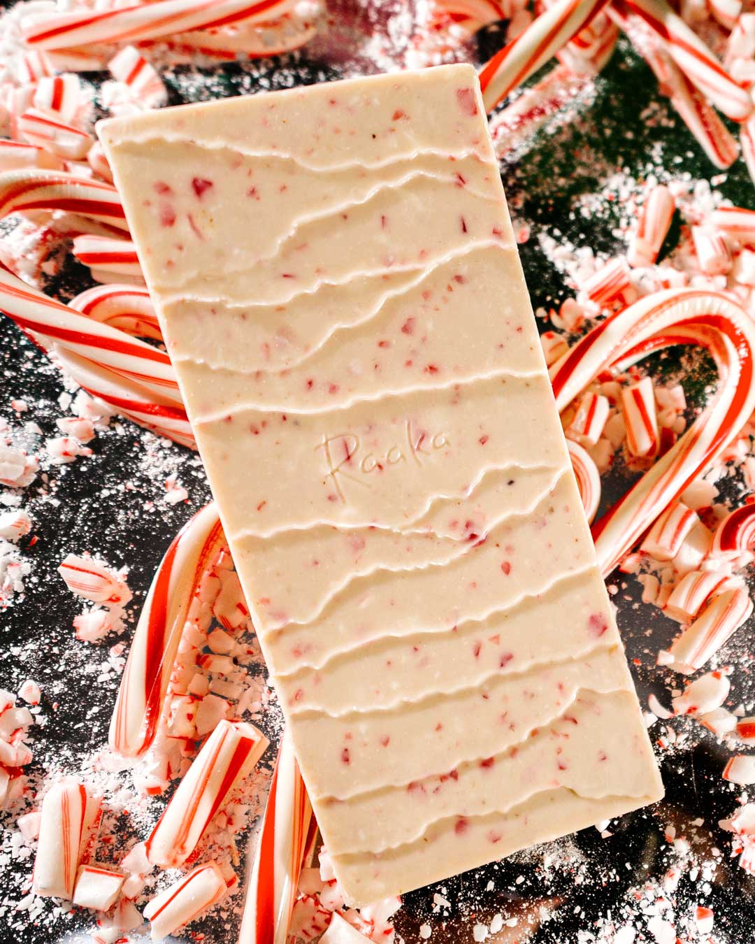 Candy Cane White Chocolate - Christmas Holiday Limited Batch Home Goods Raaka Chocolate   