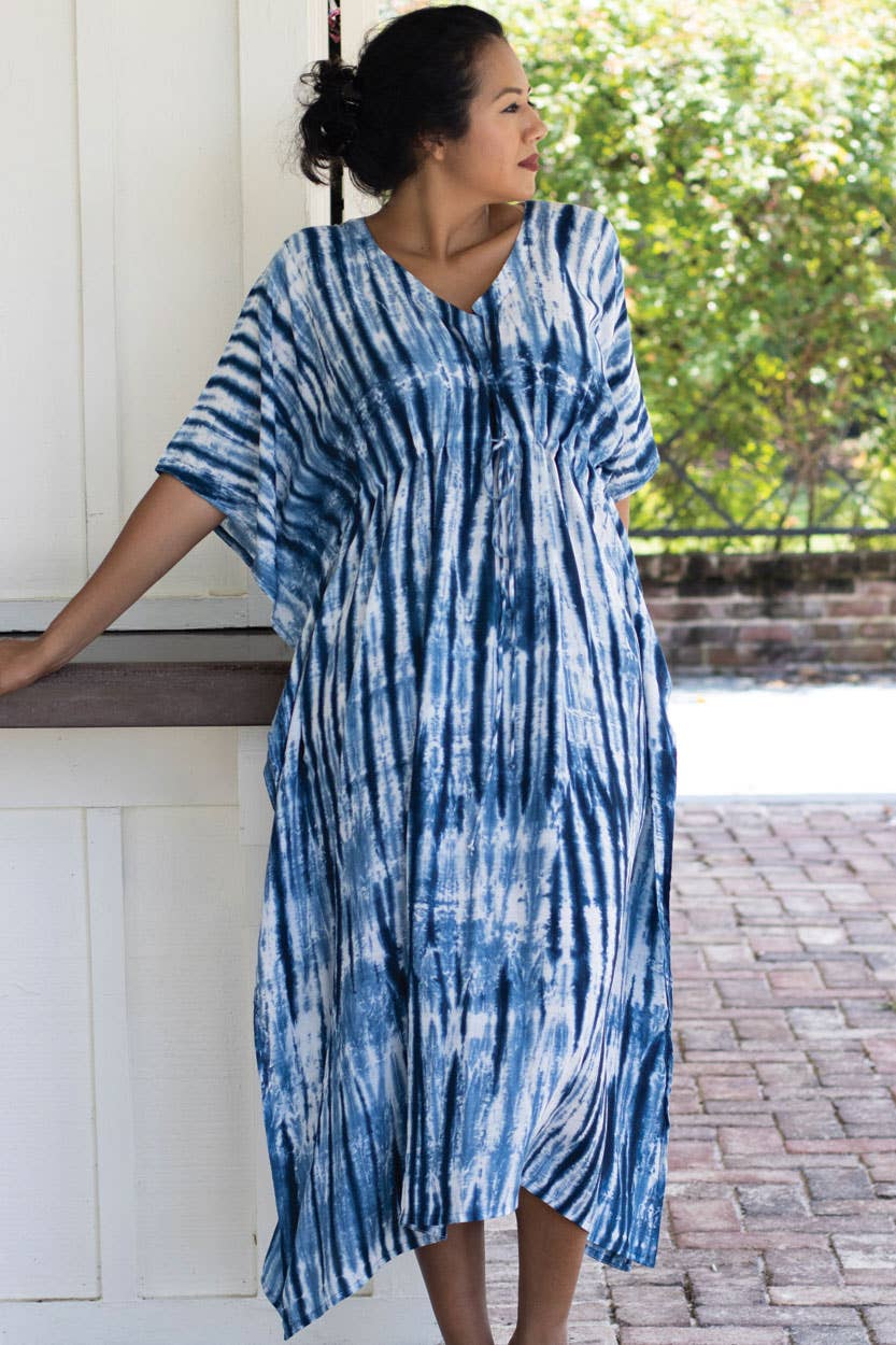 Shibori Caftans Sevya Handmade