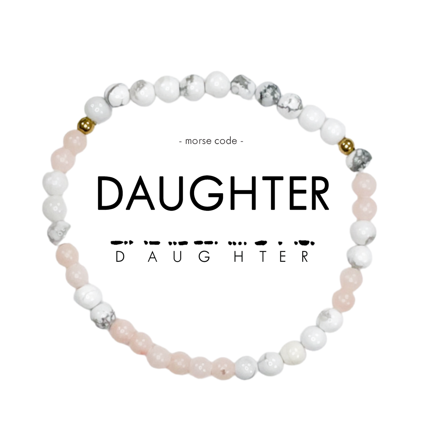 Morse Code Bracelet | DAUGHTER: Marble & Jasper  ETHICGOODS   