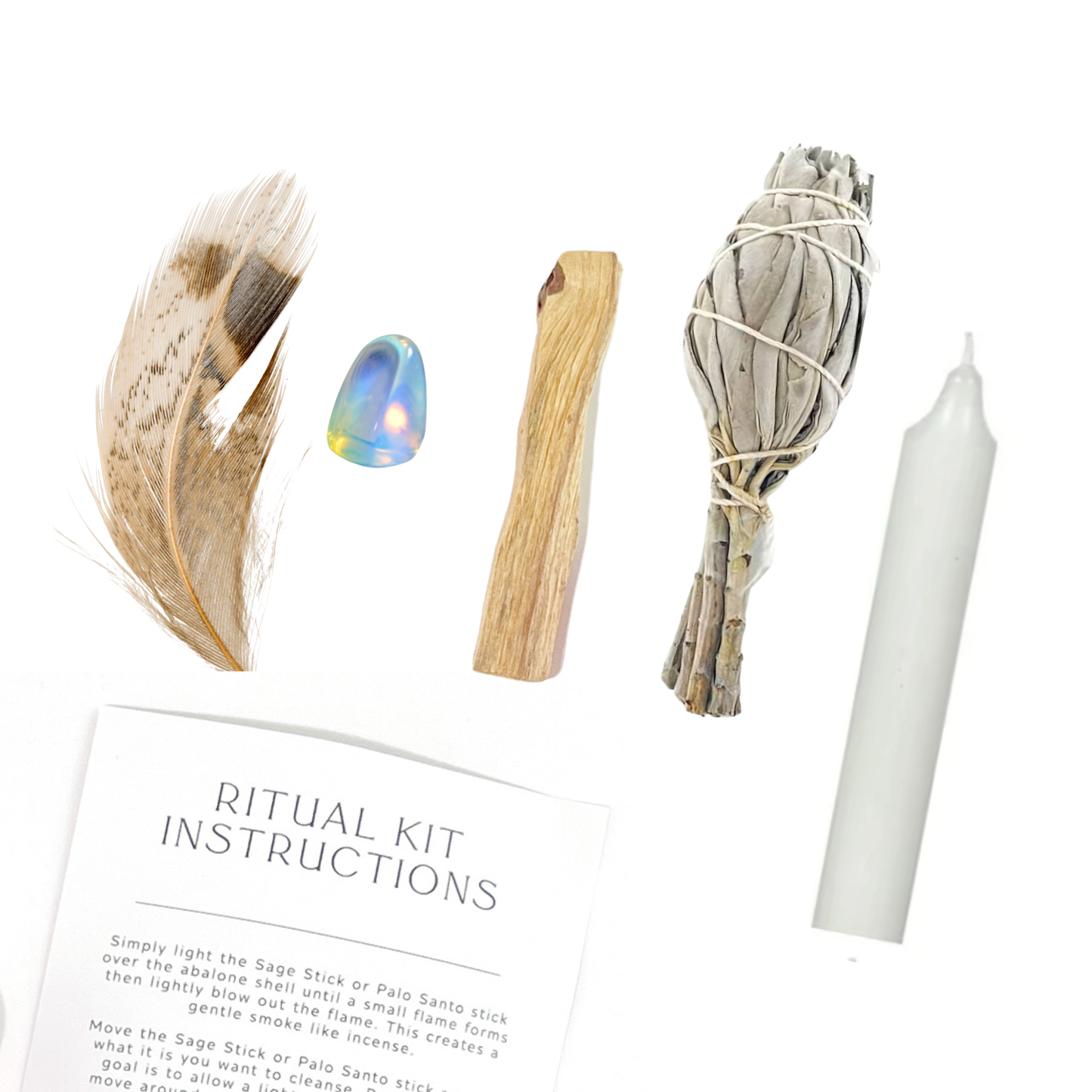 Hex Your Ex Ritual Kit with Opalite, Palo Santo + Sage Home Goods Sow the Magic