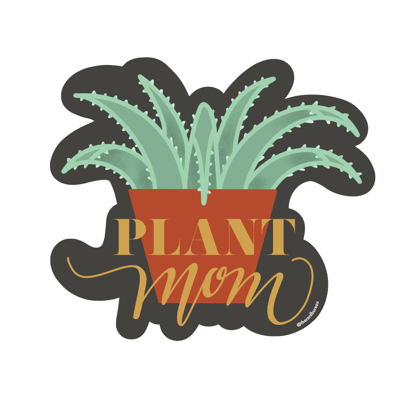 Plant Mom Sticker Home Goods The Card Bureau   