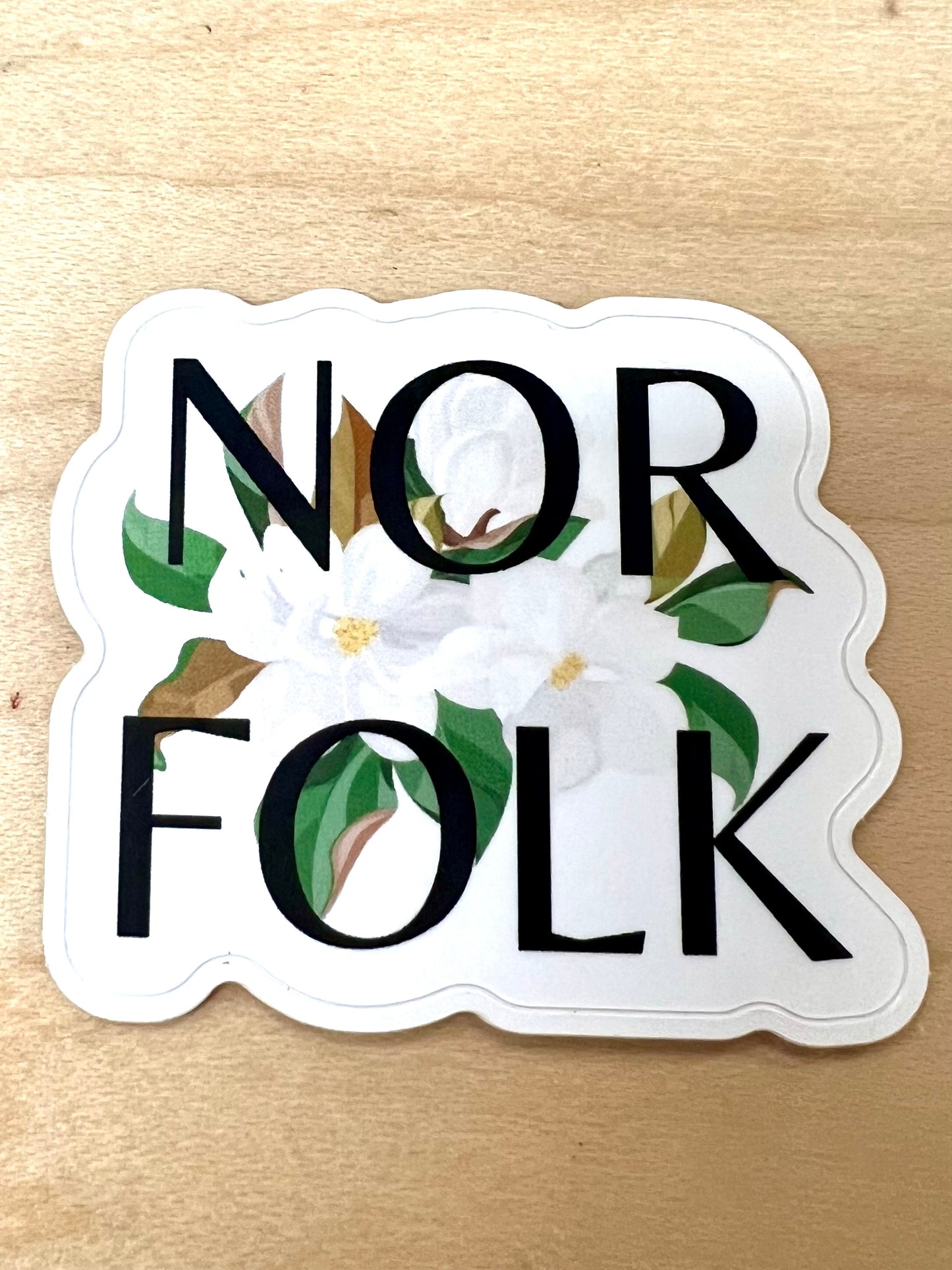 Norfolk Die-cut Sticker (white) Home Goods Maison Soleil   