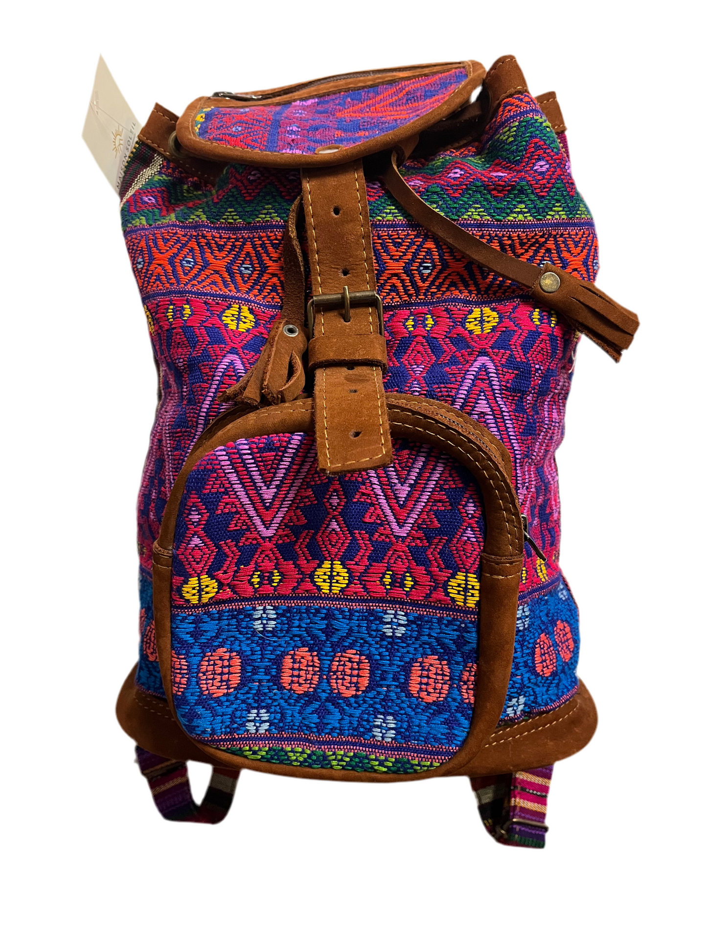 Baby bella leather trim backpack Bags Unique Batik