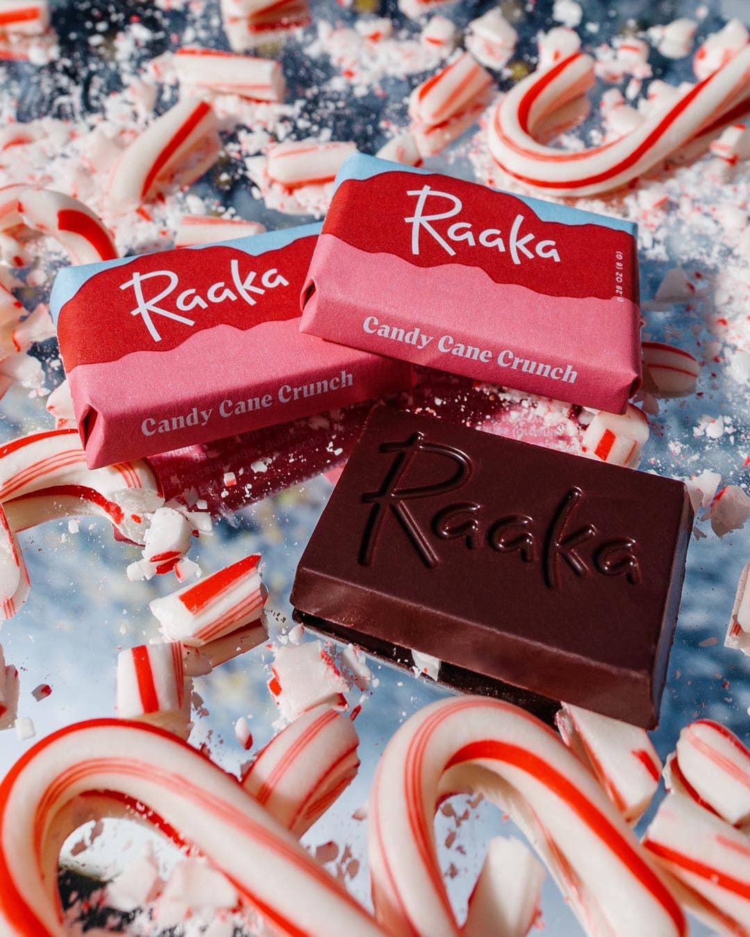 Candy Cane Crunch Minis Bags - Holiday Winter Limited Batch Home Goods Raaka Chocolate   