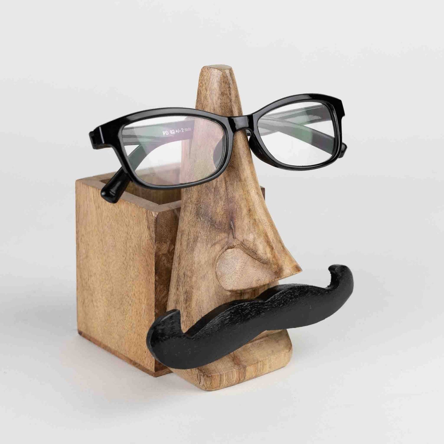 Mustache Eyeglass & Pencil Holder Home Goods Ten Thousand Villages