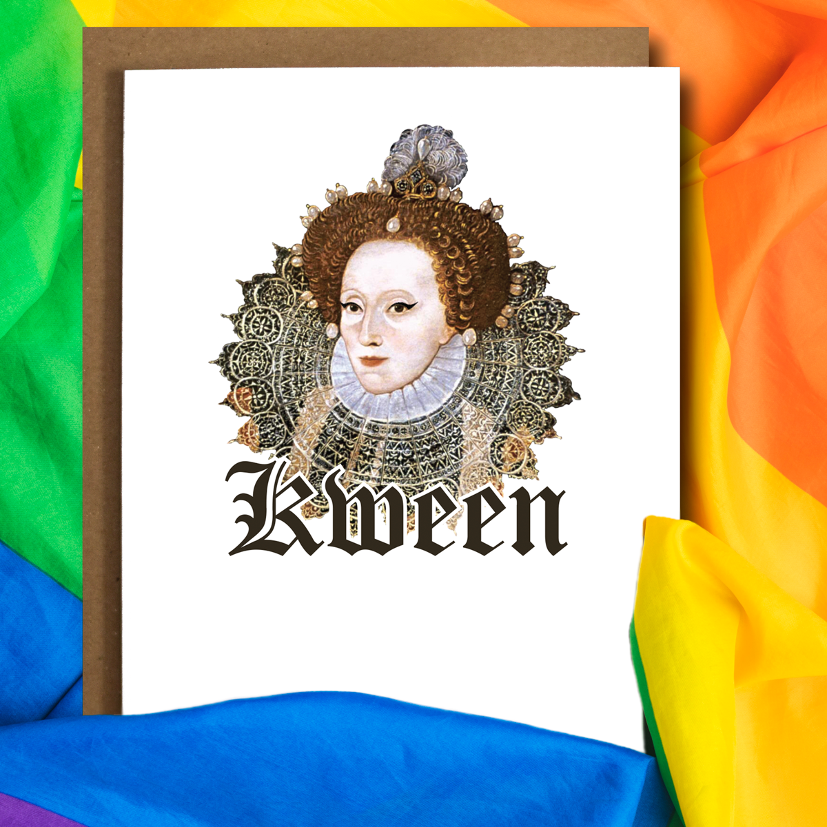 Kween Pride LBGTQ Card Home Goods The Card Bureau   