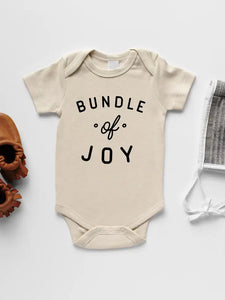 Cream Bundle Of Joy Organic Baby Bodysuit