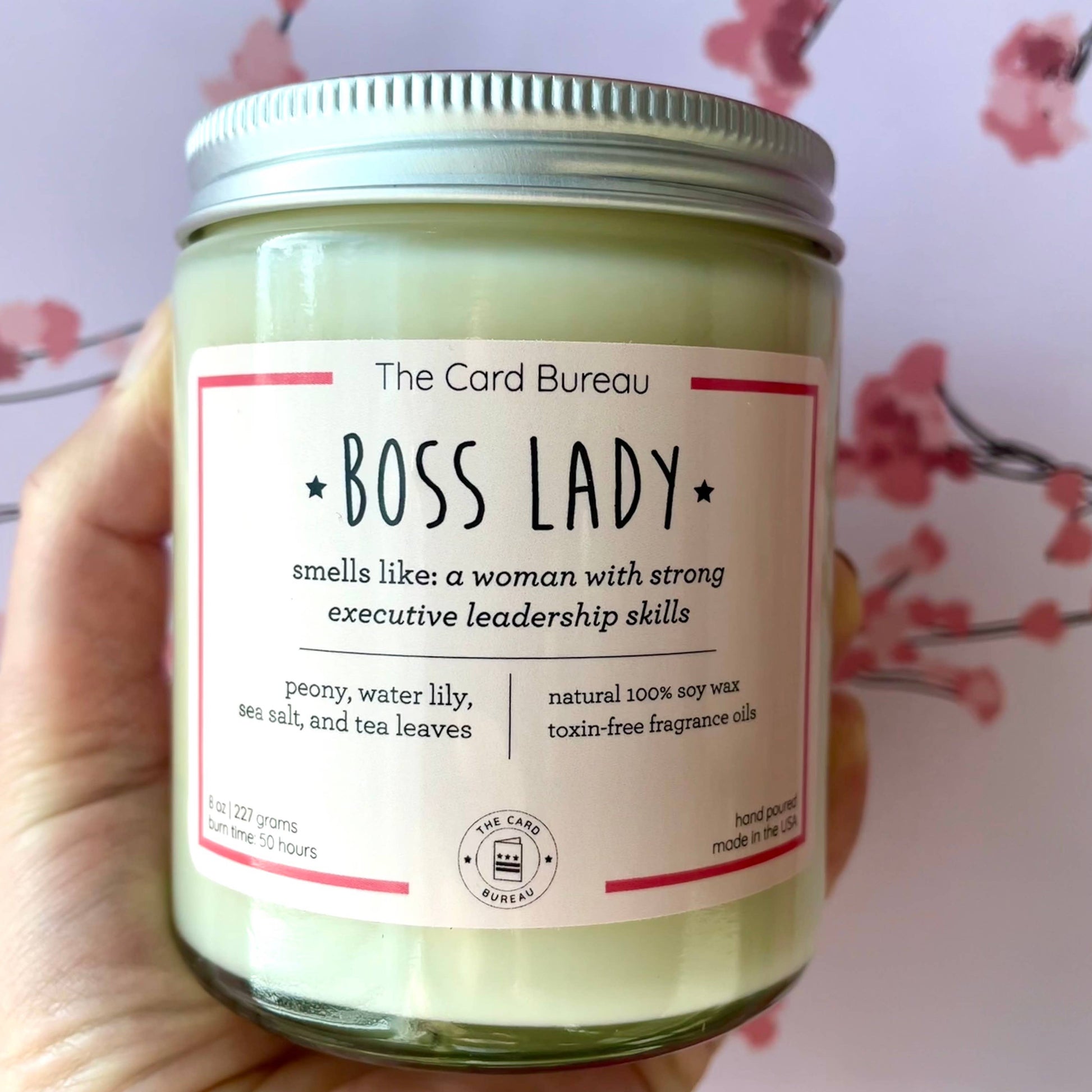 Boss Lady Feminist Soy Candle 8oz Home Goods The Card Bureau   