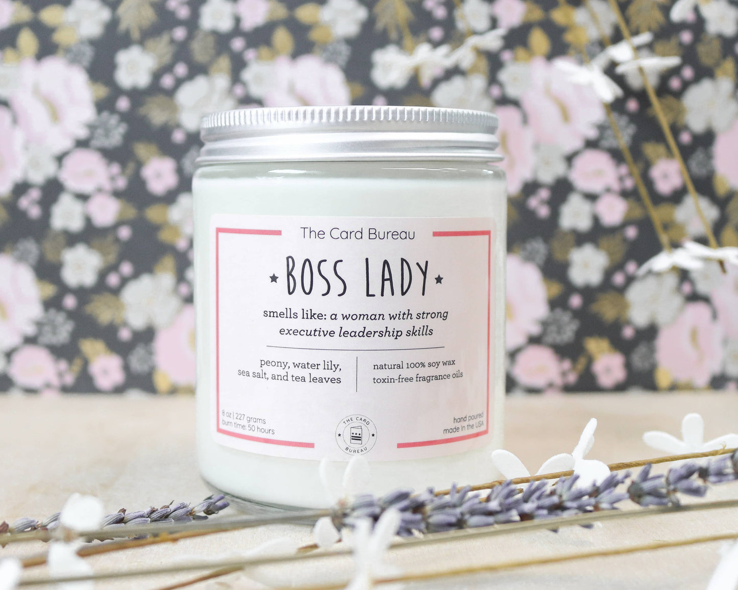 Boss Lady Feminist Soy Candle 8oz Home Goods The Card Bureau   