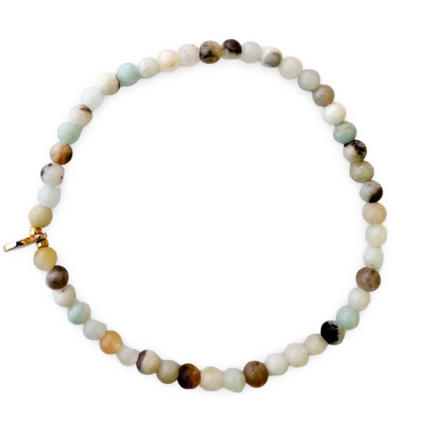 Soft 4mm Semiprecious Stone Stacking Bracelet Ethic Goods Amazonite