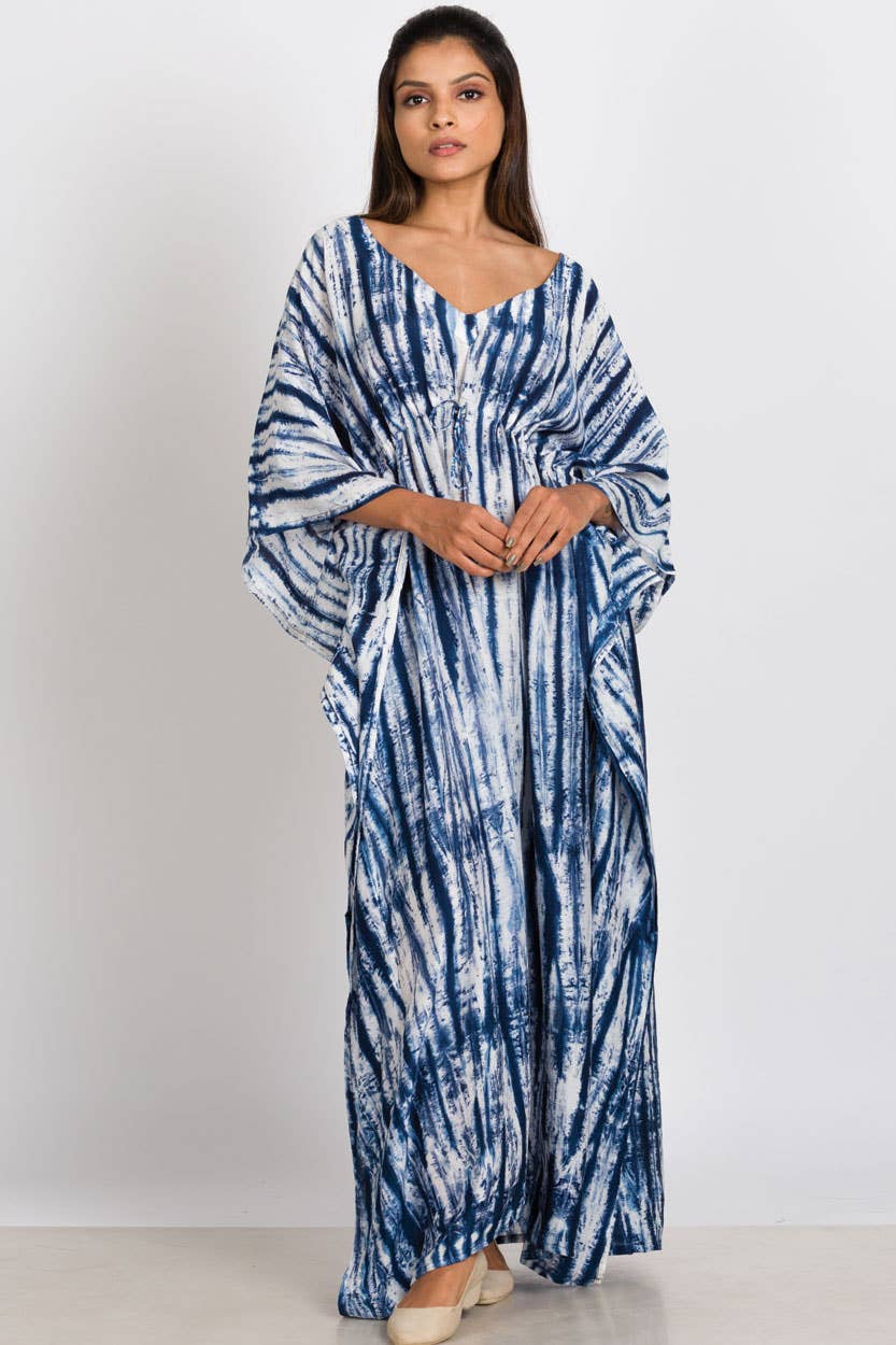 Shibori Caftans Sevya Handmade