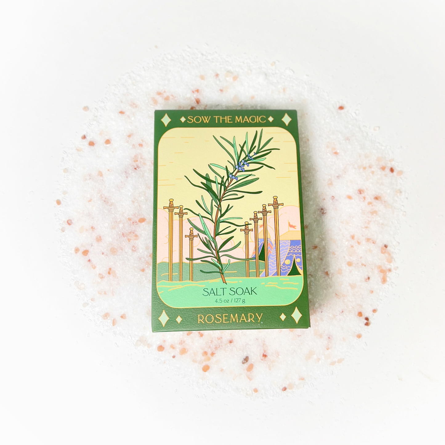 Rosemary Tarot Bath Salt Soak Home Goods Sow the Magic