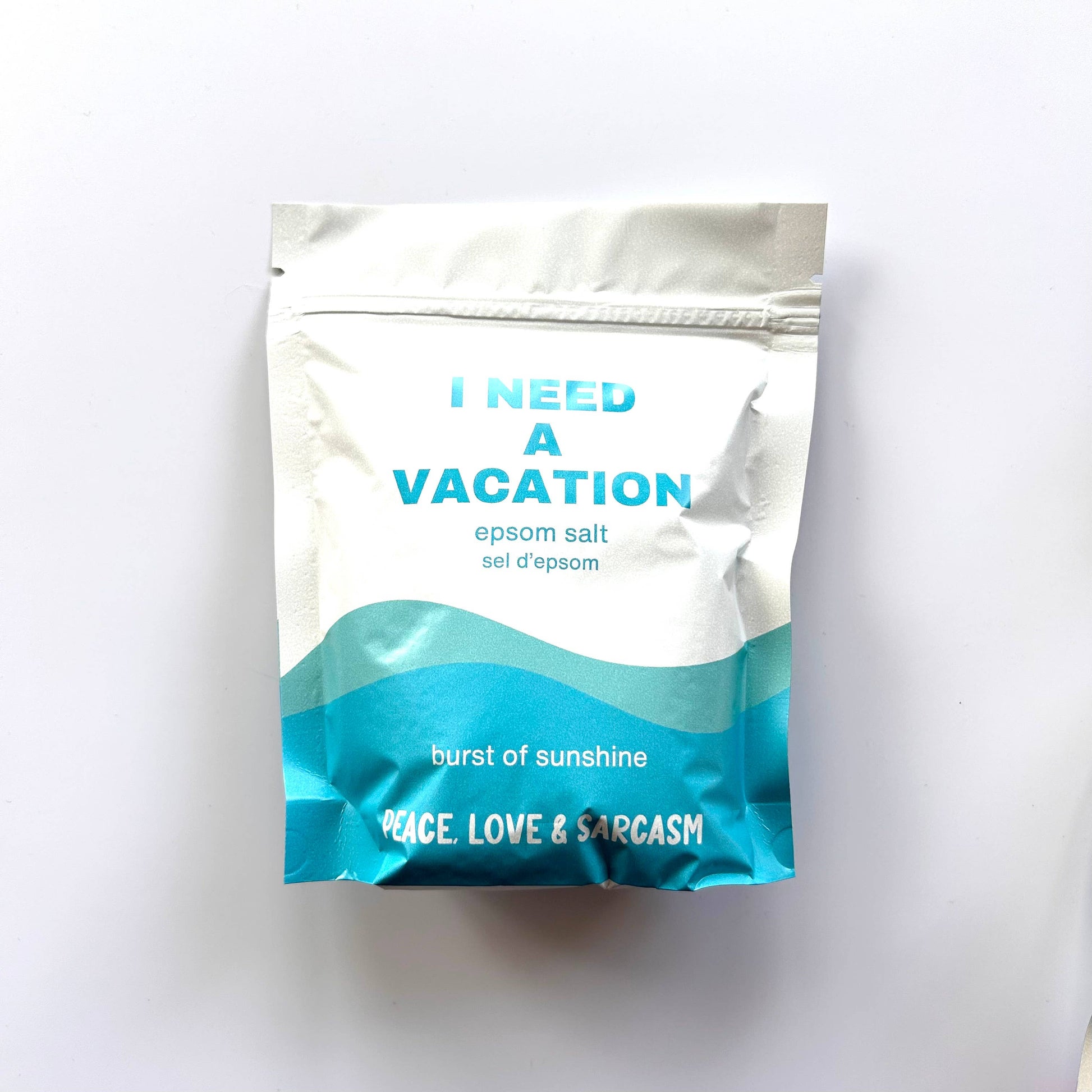 I Need A Vacation Epsom Salt Bath Soak Home Goods Peace, Love and Sarcasm   