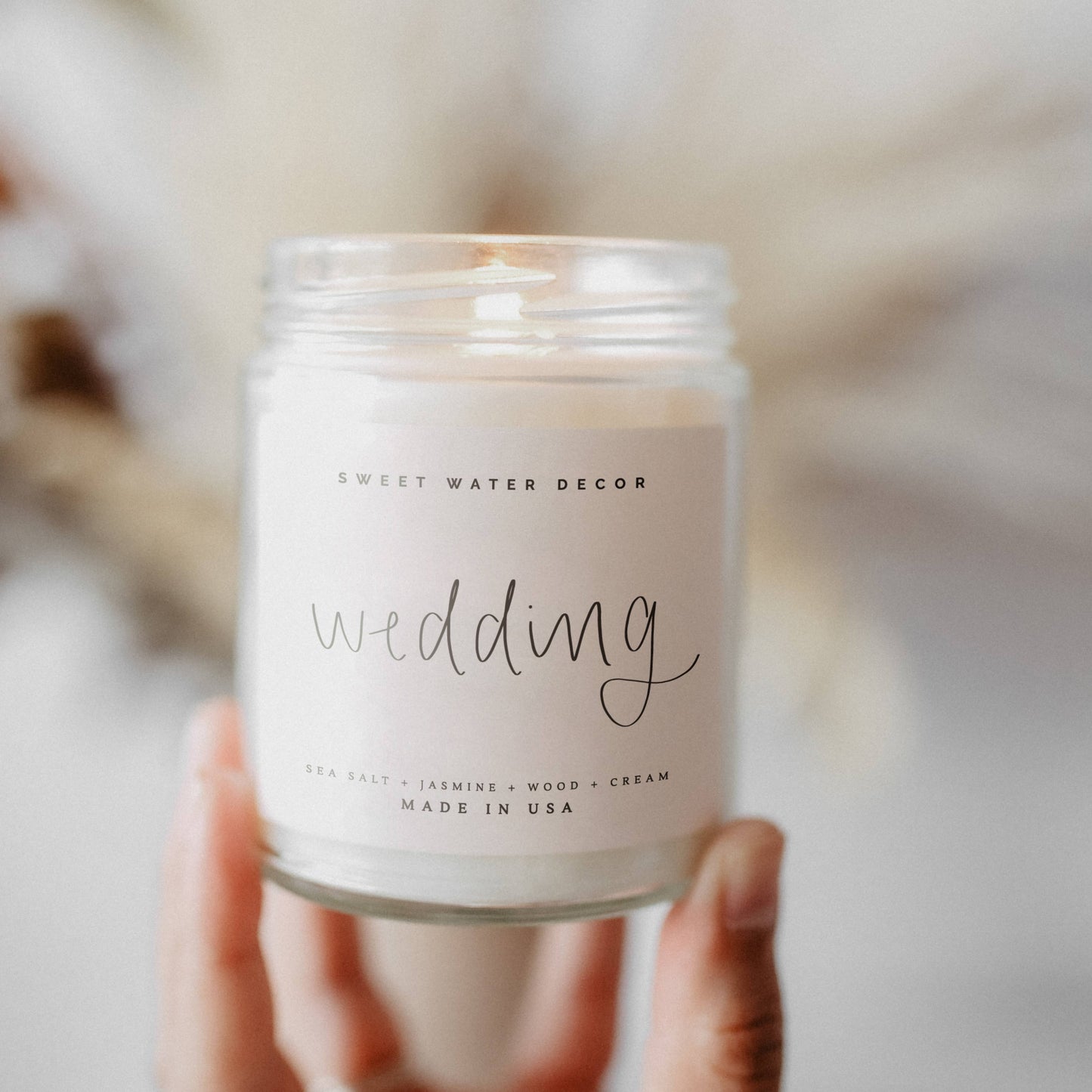 Wedding 9 oz Soy Candle - Home Decor & Wedding Gifts Home Goods Sweet Water Decor