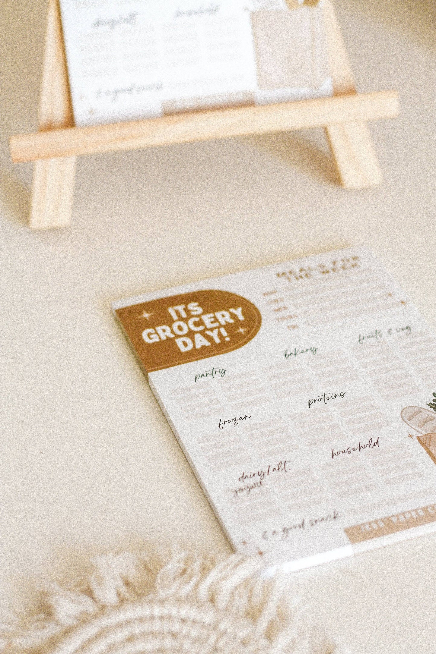 Grocery/Meal Planner Notepad Home Goods Jess' Paper Co.   