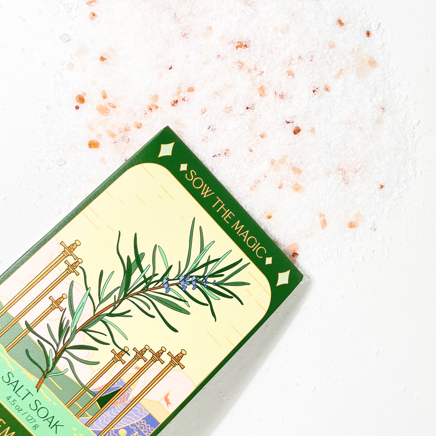 Rosemary Tarot Bath Salt Soak Home Goods Sow the Magic