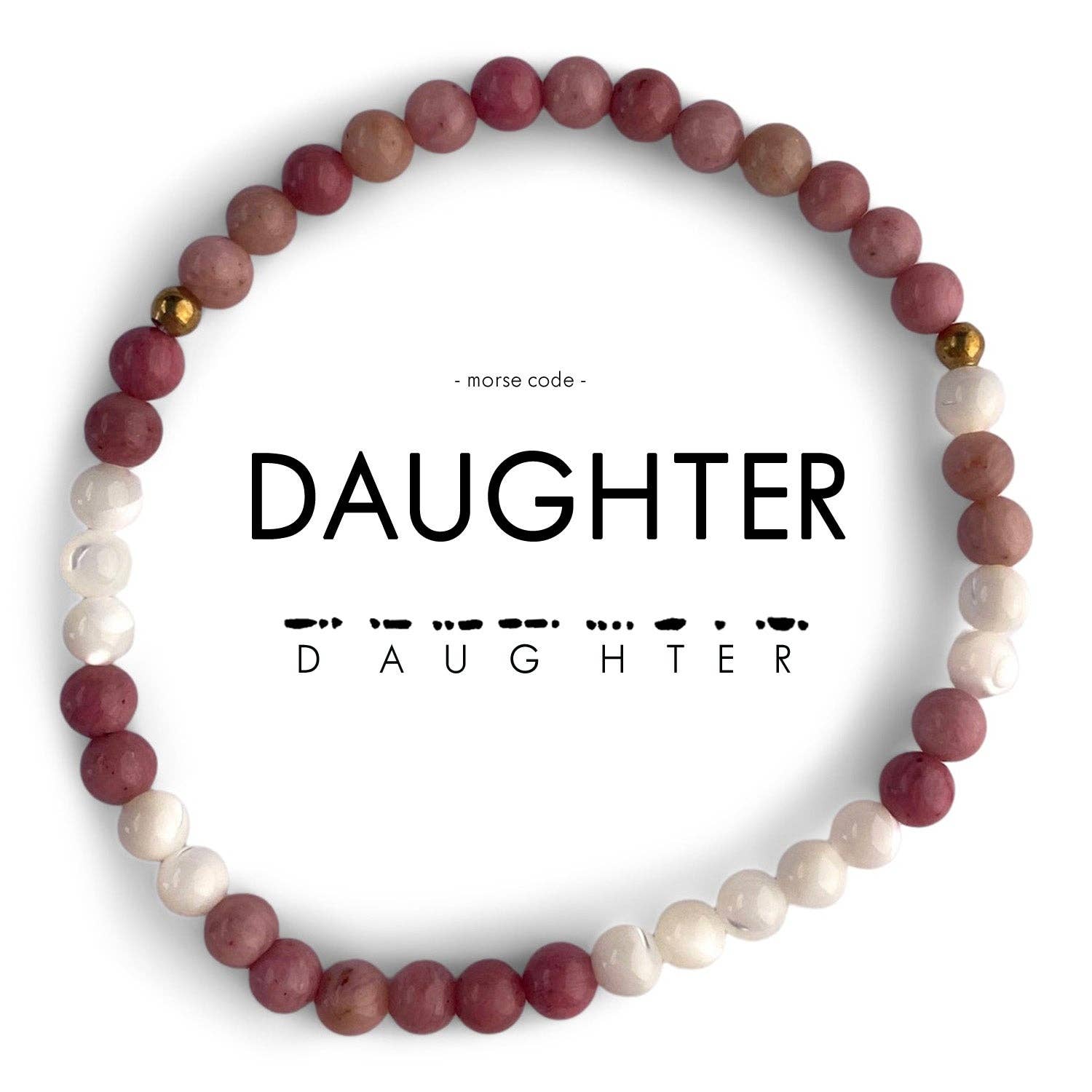 Morse Code Bracelet | DAUGHTER: Marble & Jasper  ETHICGOODS   