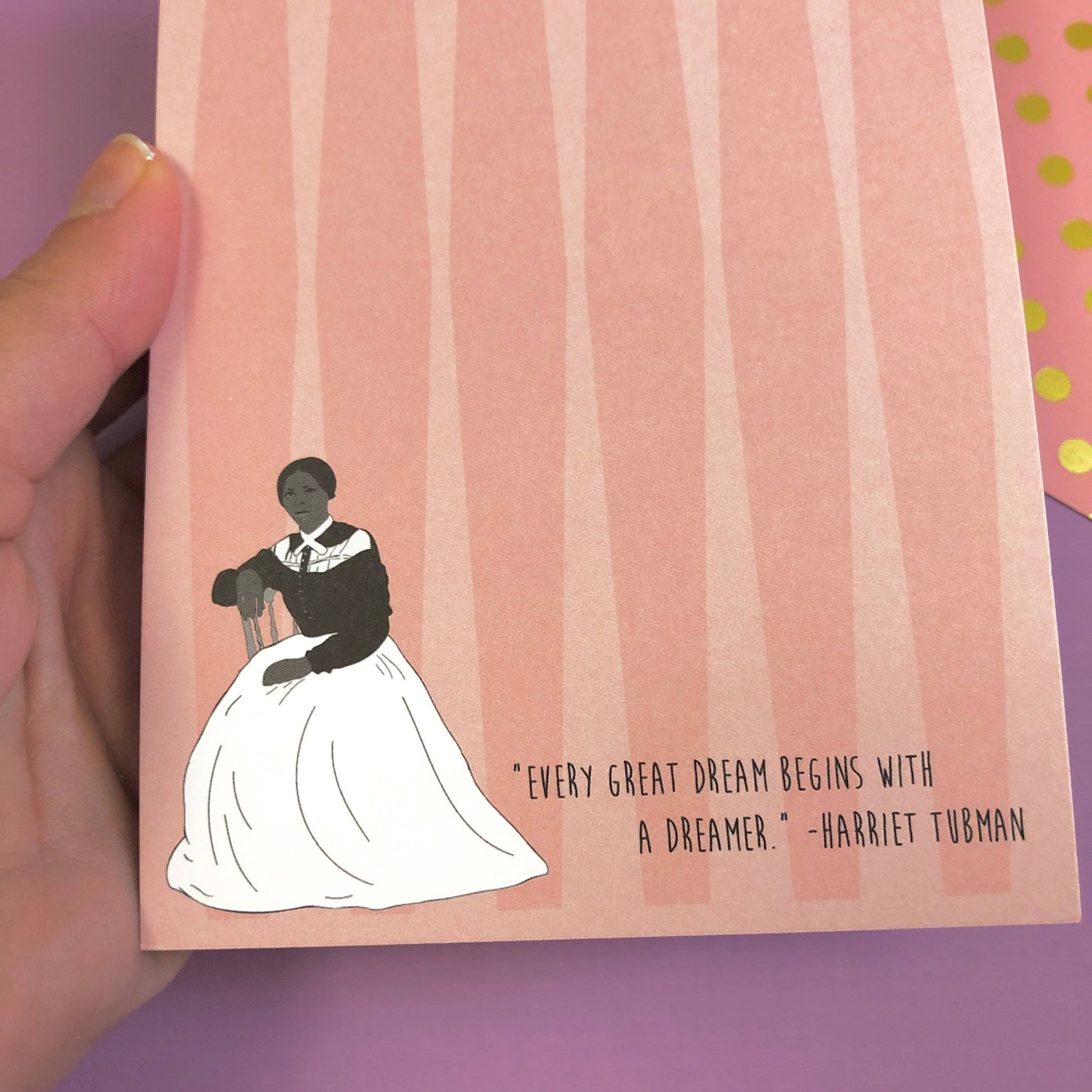 Harriet Tubman Quote Notepad Home Goods The Card Bureau   