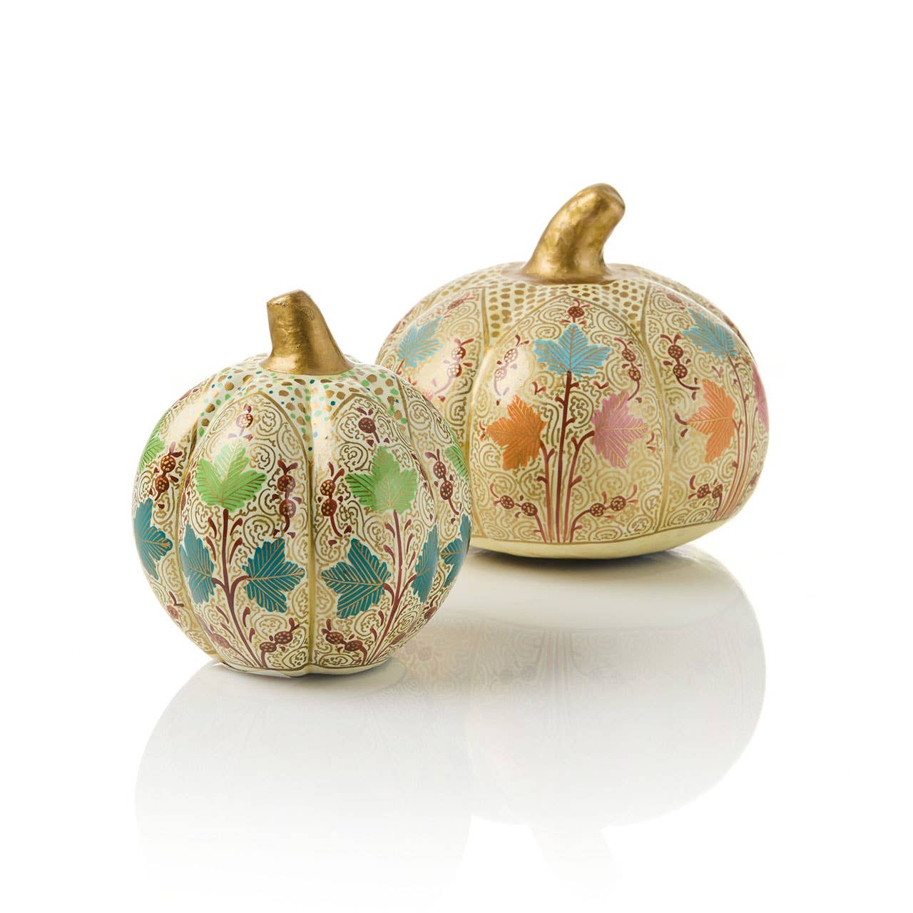 Golden Garden Kashmiri Pumpkins - Set of 2 Home Goods SERRV International   