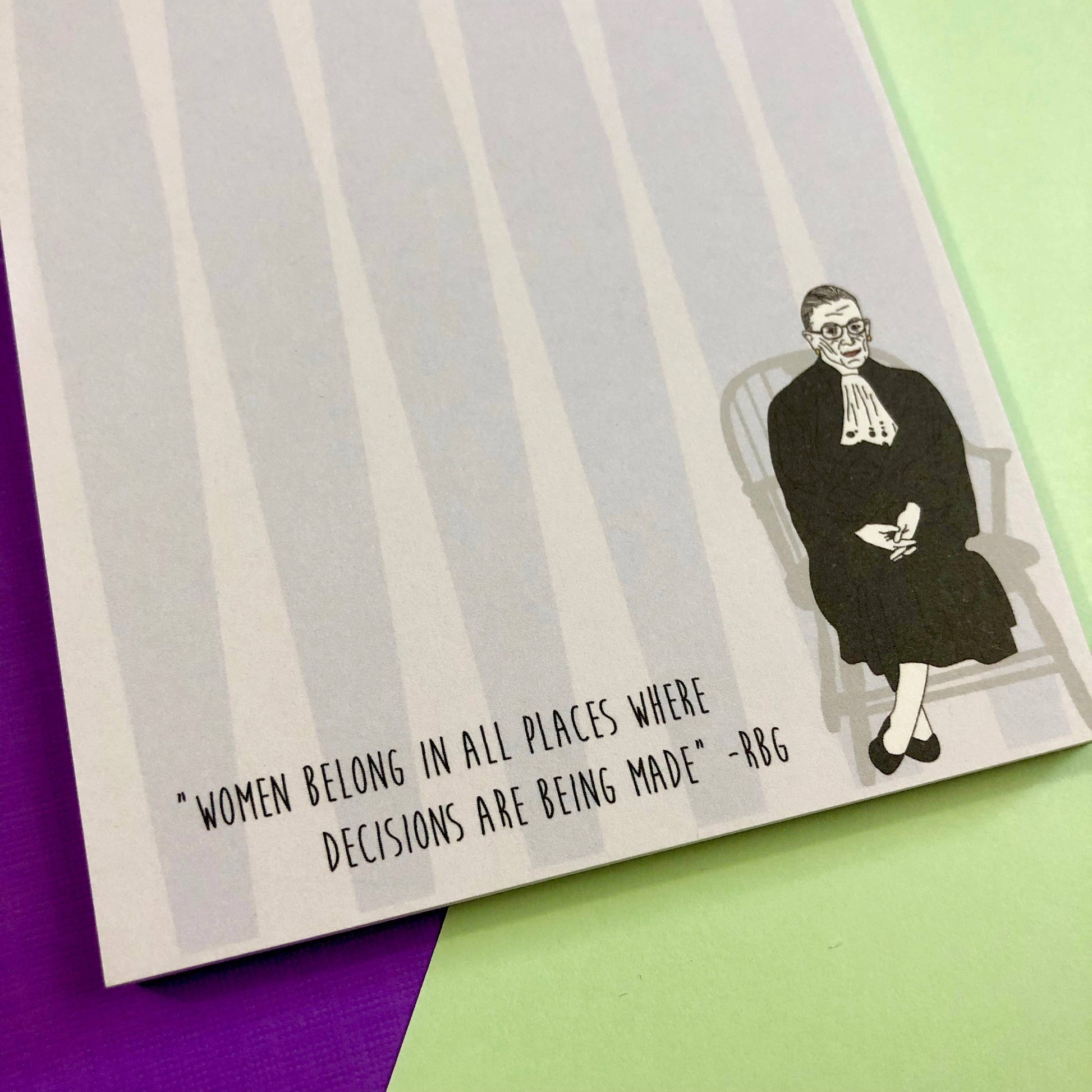 Ruth Bader Ginsburg Quote Notepad Accessories The Card Bureau   