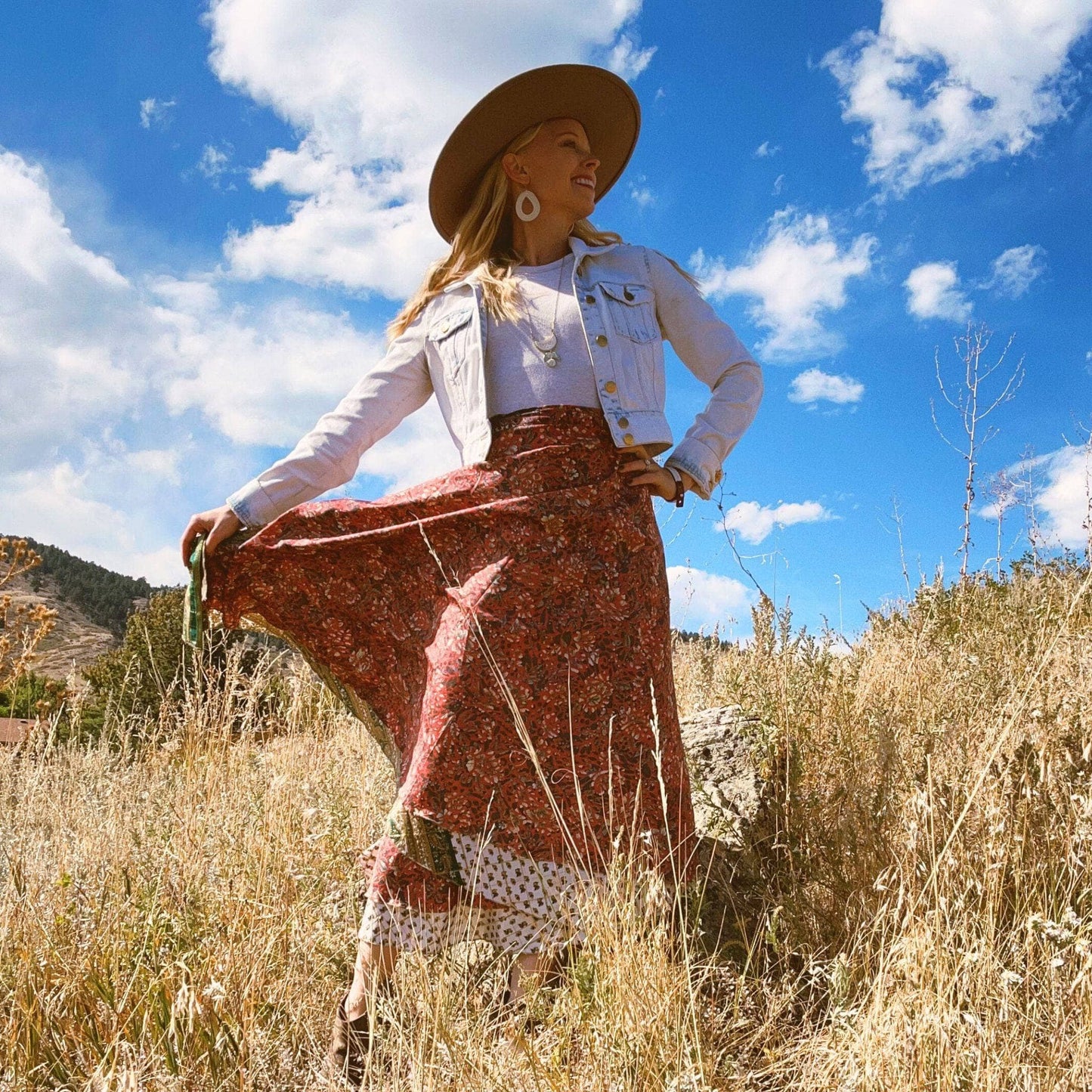 Sari Wrap Skirt - Tea Skirts Darn Good Yarn Tea 08-20 Warm Tones