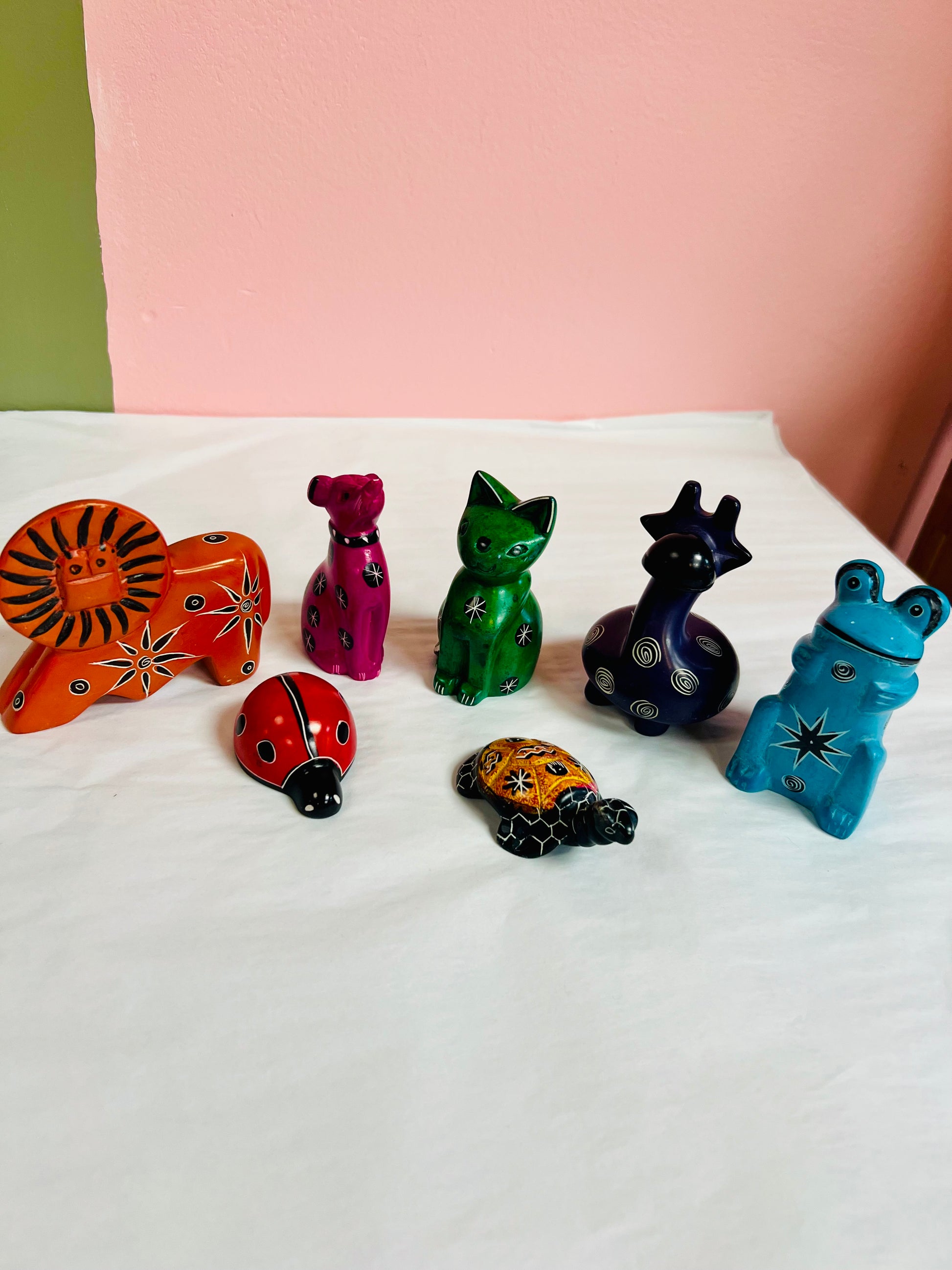 Small Soapstone Animal Figures Accessories Mirror of Hope Foundation   