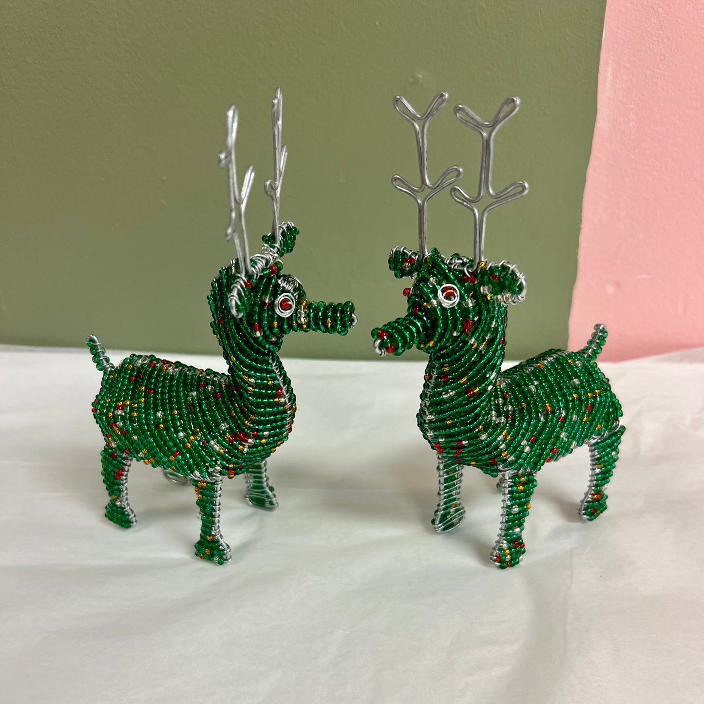 Beaded Reindeer Home Goods Mirror of Hope Foundation   