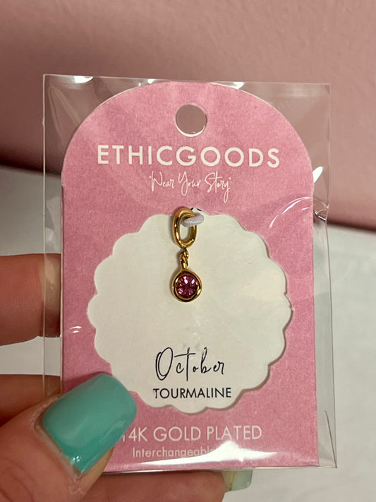 October Birthstone Charm