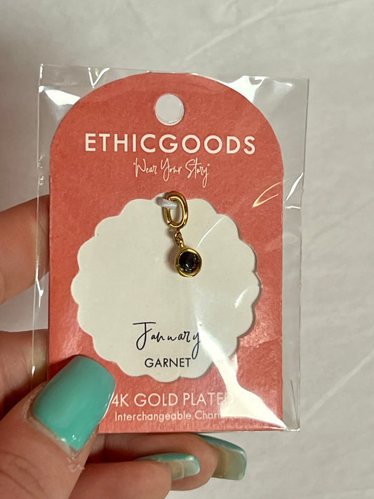 January Birthstone Charm