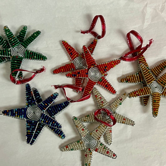 South African Wire Star Ornaments Home Goods Mirror of Hope Foundation   