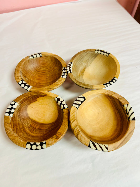 Kenyan Dip bowls - Set of 4 Home Decor Mirror of Hope Foundation   
