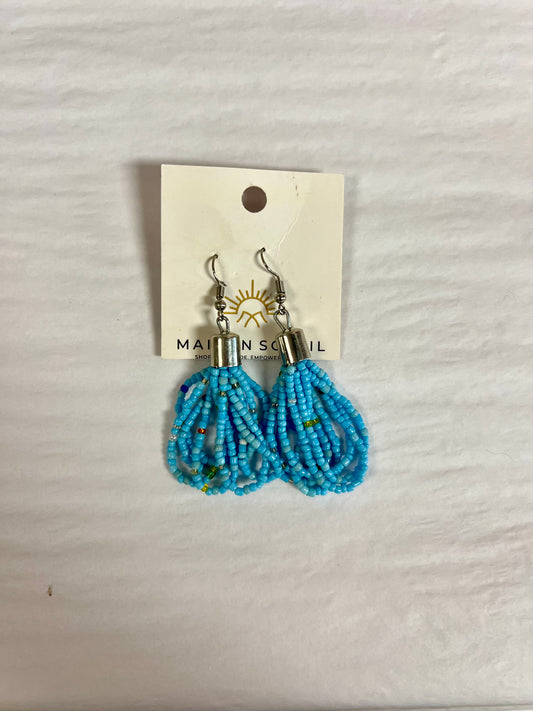 Beaded loop dangles Earrings Mirror of Hope Foundation   