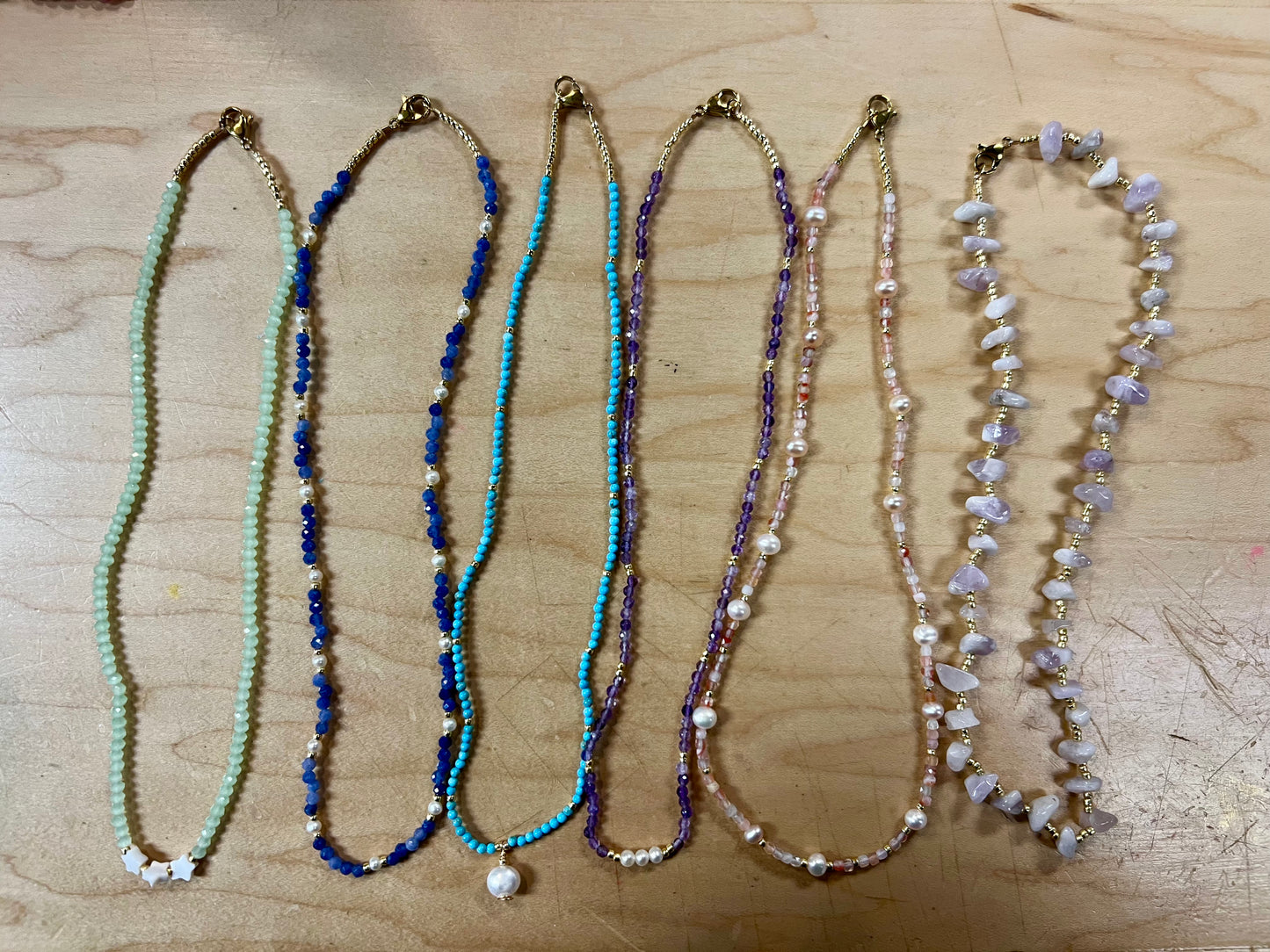 Gemstone Necklaces- 16” Jewelry by Emily Ann