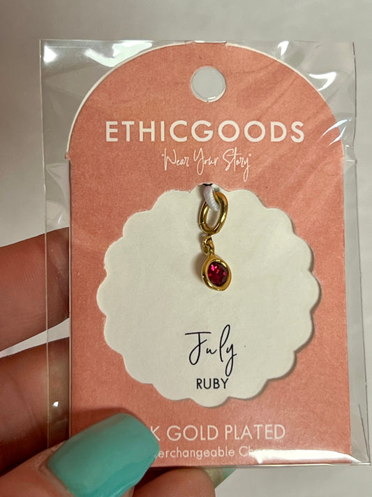 July Birthstone Charm