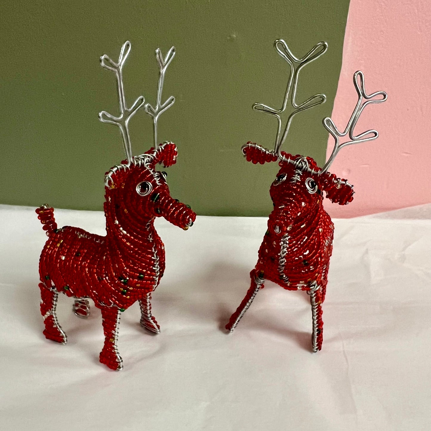 Beaded Reindeer Home Goods Mirror of Hope Foundation   