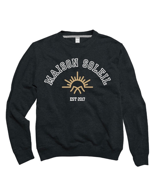 Maison Soleil Collegiate Fleece Crew Unisex Sweatshirt Jackets GOEX Apparel   