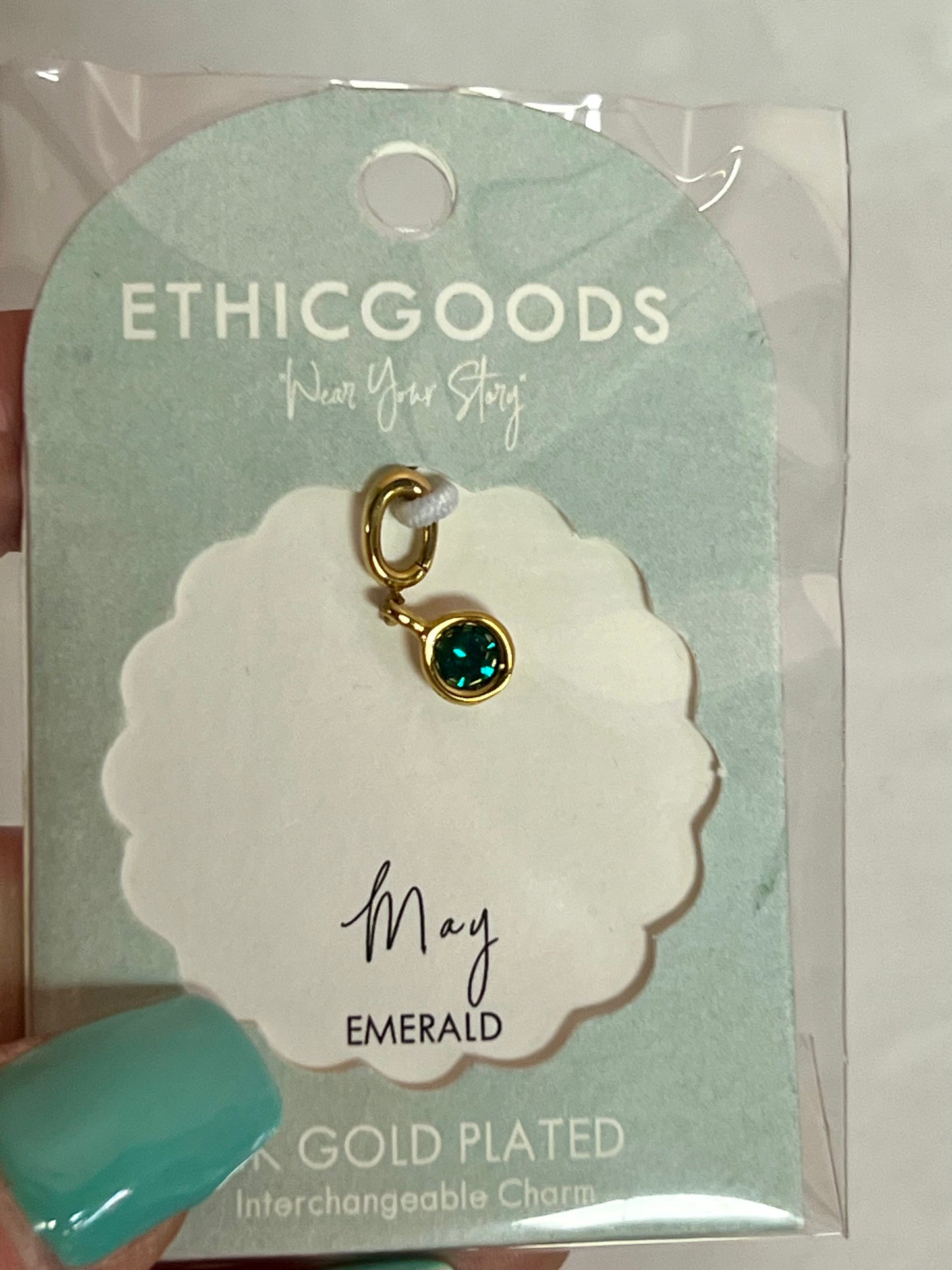 May Birthstone Charm Bracelets Ethic Goods