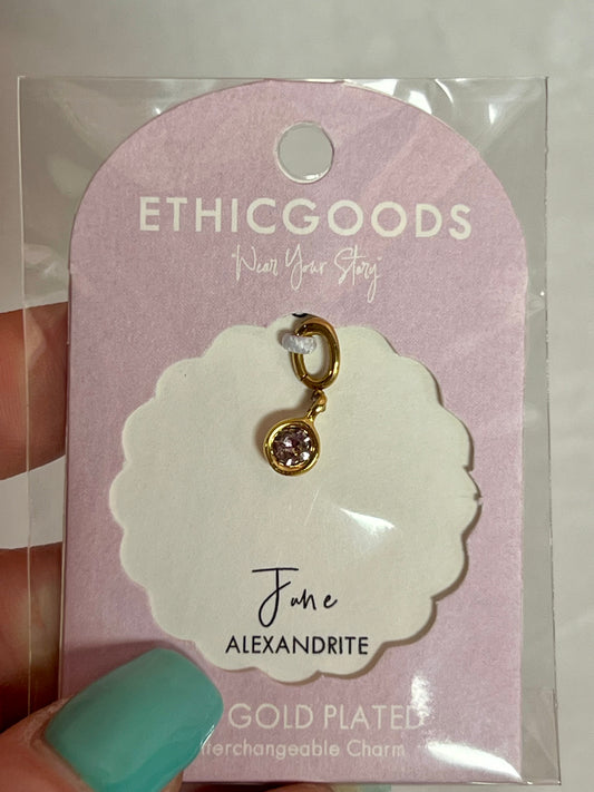 June Birthstone Charm