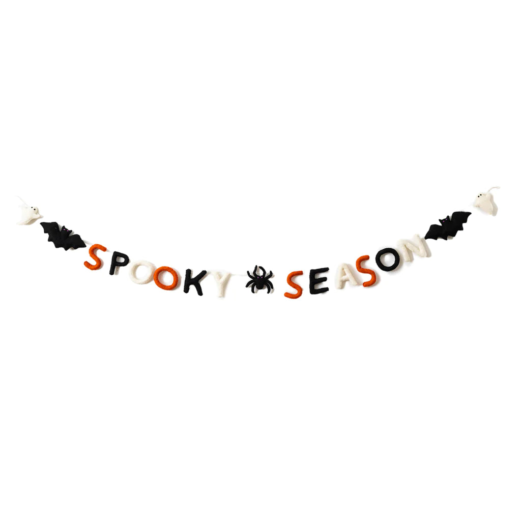 FELT SPOOKY SEASON GARLAND Home Decor Global Goods Partners   