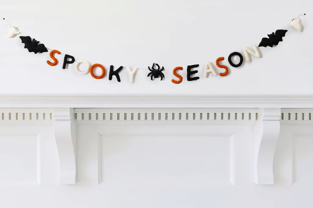 FELT SPOOKY SEASON GARLAND Home Decor Global Goods Partners   