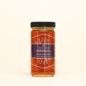 Elderberry - Infused Raw Honey