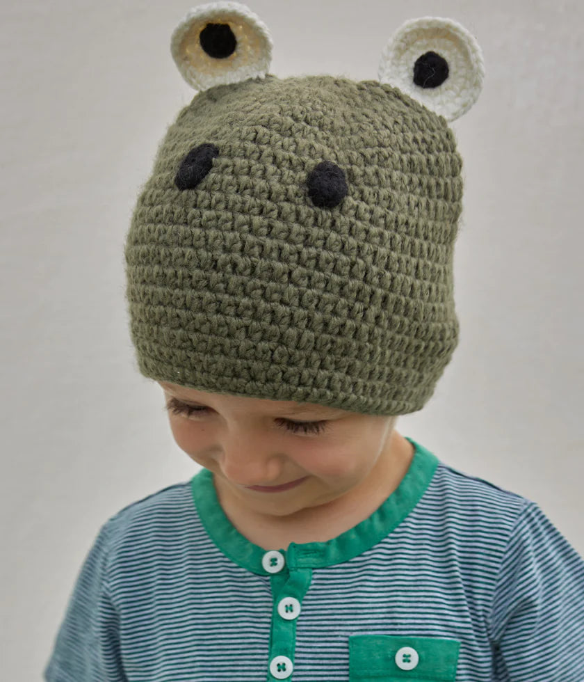 Frog kids Beanie Accessories Krochet Kids   