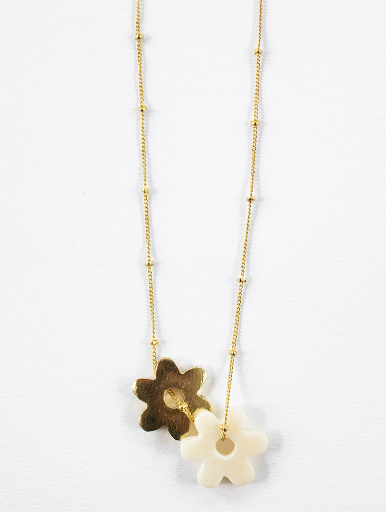 Layered Flower Necklace Necklace Mata Traders   