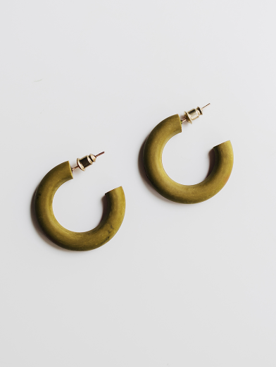 Lena Earrings - Olive Earrings Mata Traders   