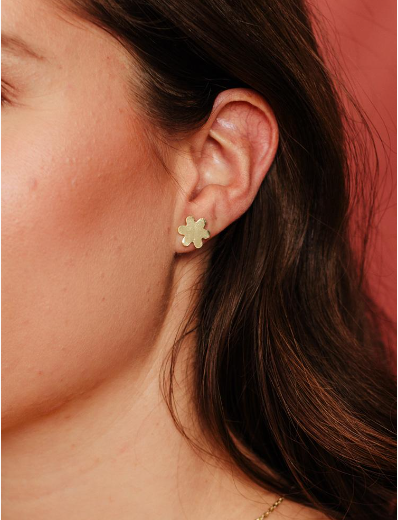 Petite Flower Studs - Gold Earrings Mata Traders   