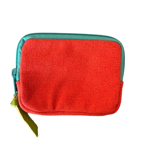 Tricolor cotton wallet Bags Unique Batik Red  