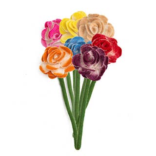 Felt Ranunculus Flower: Cream  Global Goods Partners   