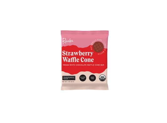 Strawberry White Chocolate Waffle Cone Bar - Valentine's