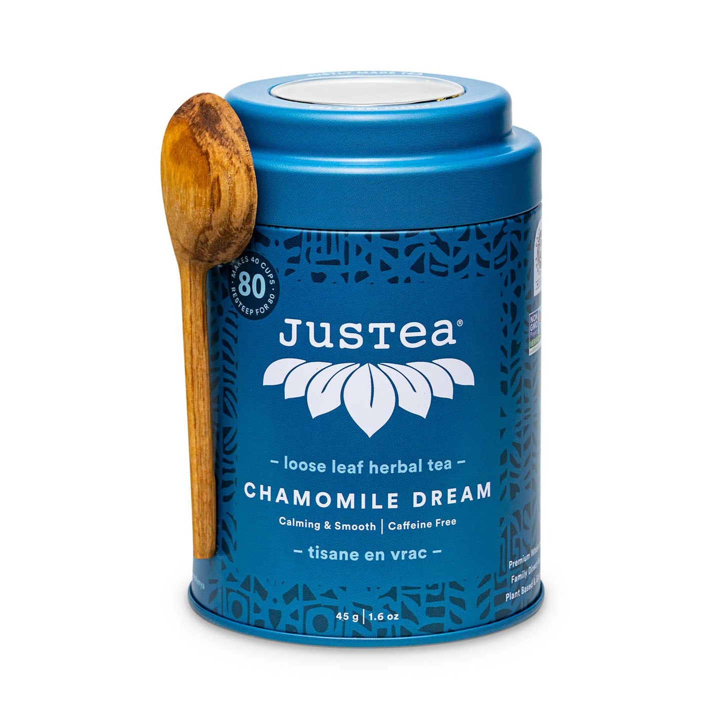 Chamomile Dream Tin & Spoon - Fair-Trade, Calming Herbal Tea  JusTea   