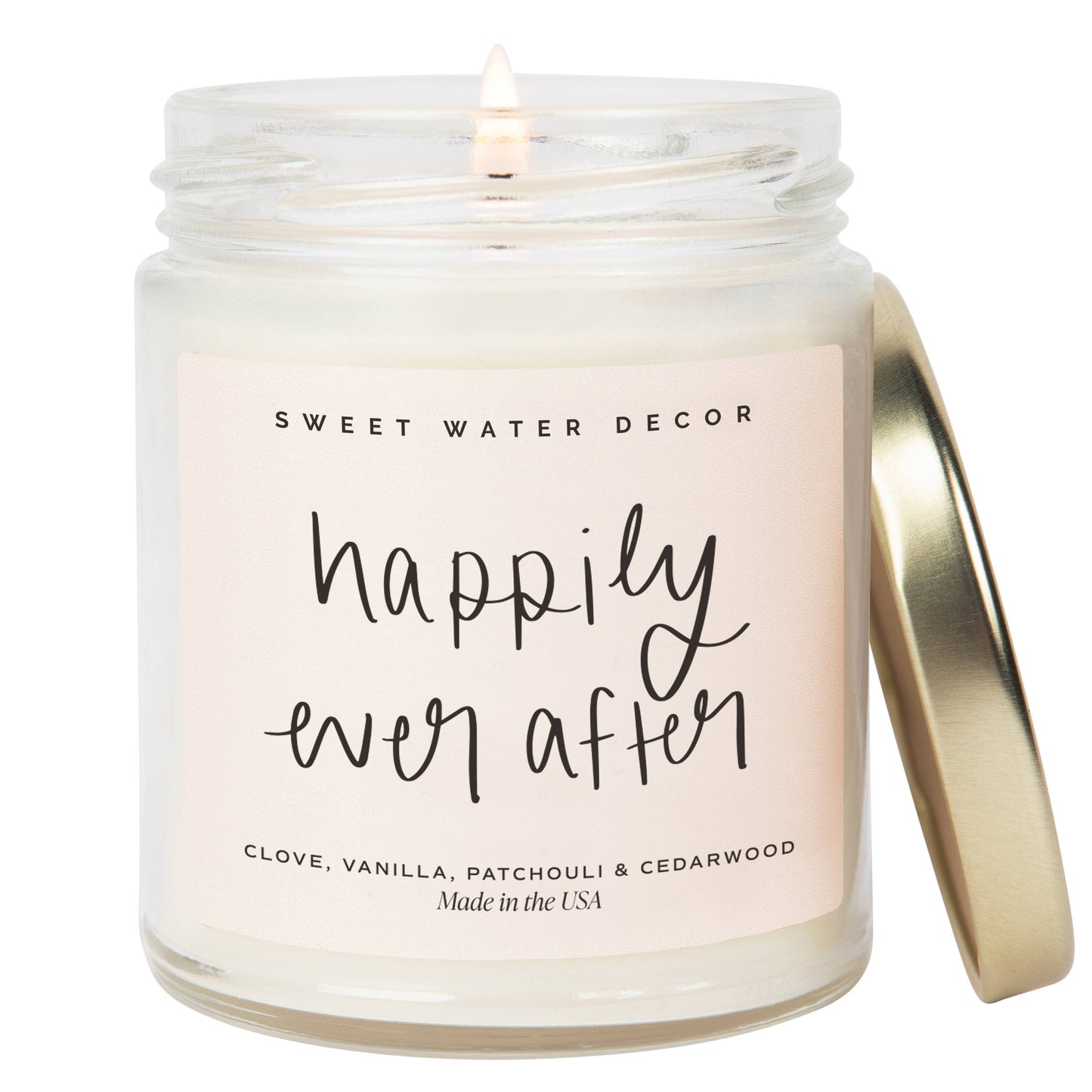 Happily Ever After 9 oz Soy Candle Home Goods Sweet Water Decor   